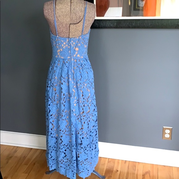 H&M sky blue lace spaghetti strap dress, size 6 - Picture 5 of 6